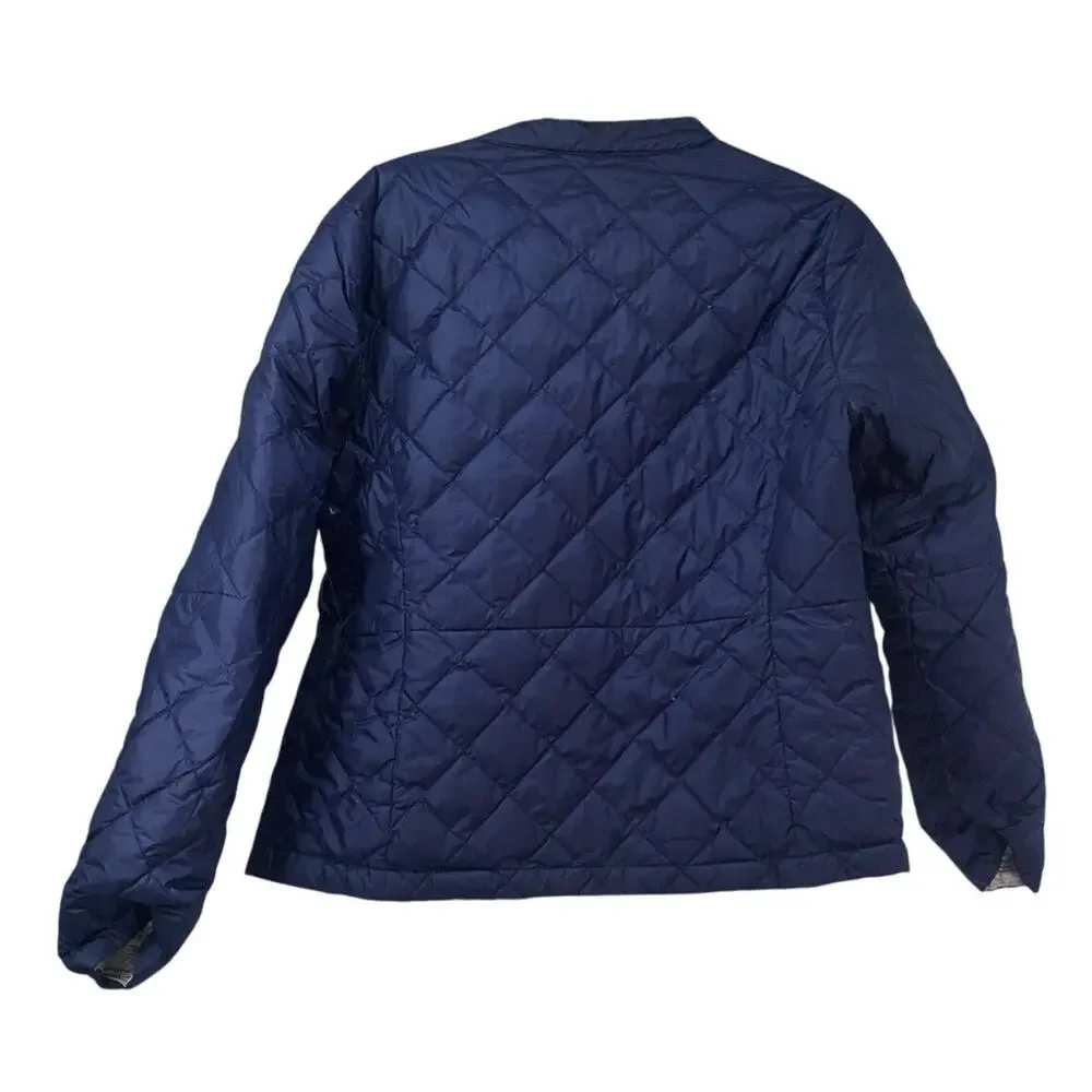 Lole Kora Reversible Down Jacket Mint black white / Solid Blue Size Large